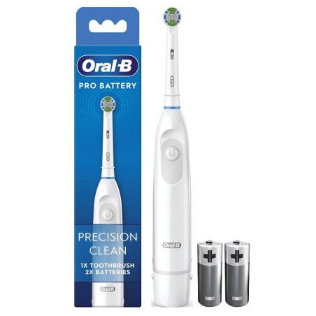 Oral B Precision Clean spazzolino elettrico a batteria con 2 batterie Oral B Precision Clean spazzolino elettrico a batteria con 2 batterie