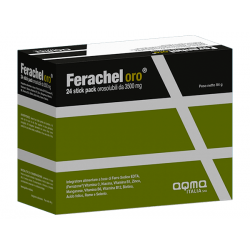 Ferachel Oro integratore a base di ferro e vitamine 24 stick orosolubili