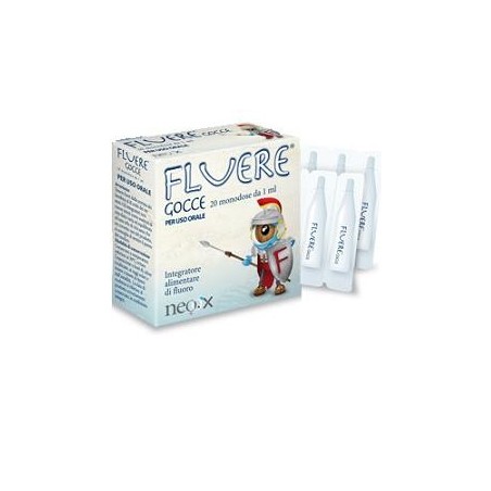 Fluere Gocce 20 Fiale Monodose Integratore al Fluoro per Denti e Vista Fluere Gocce 20 Fiale Monodose Integratore al Fluoro per Denti e Vista