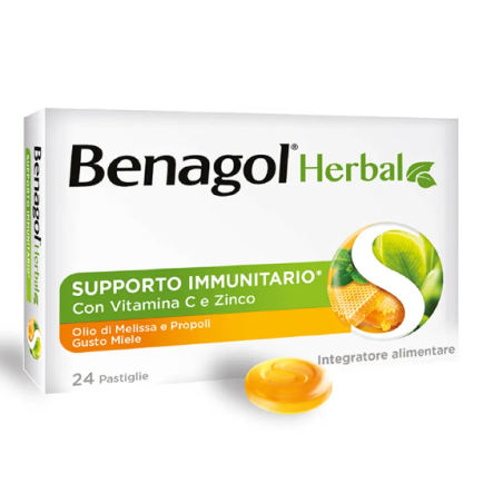 BENAGOL HERBAL MIELE 24 PASTIGLIE BENAGOL HERBAL MIELE 24 PASTIGLIE