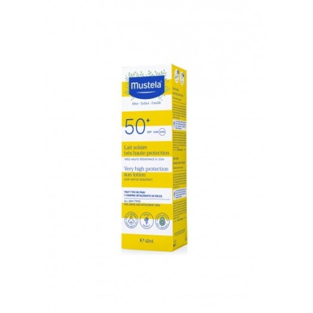 Mustela Latte Solare alta protezione per bambini SPF50+ 40 ml Mustela Latte Solare alta protezione per bambini SPF50+ 40 ml