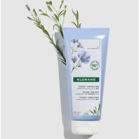 Klorane Balsamo al lino volumizzante e districante capelli sottili 200 ml Klorane Balsamo al lino volumizzante e districante capelli sottili 200 ml