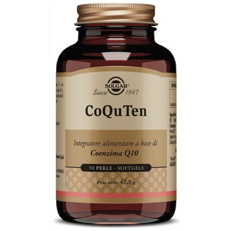 Solgar CoQuTen integratore di Coenzima Q10 per disturbi muscolari 50 perle Solgar CoQuTen integratore di Coenzima Q10 per disturbi muscolari 50 perle