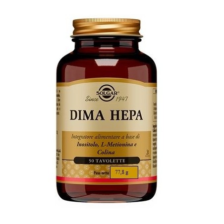 Solgar Dima-Hepa-Integratore detossificante per il fegato 50 tavolette Solgar Dima-Hepa-Integratore detossificante per il fegato 50 tavolette