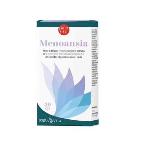 Erba Vita Menoansia 30 capsule - Integratore per il benessere mentale Erba Vita Menoansia 30 capsule - Integratore per il benessere mentale