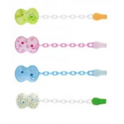 CHICCO CLIP CON CATENELLA MIXED COLORS NEW 2020