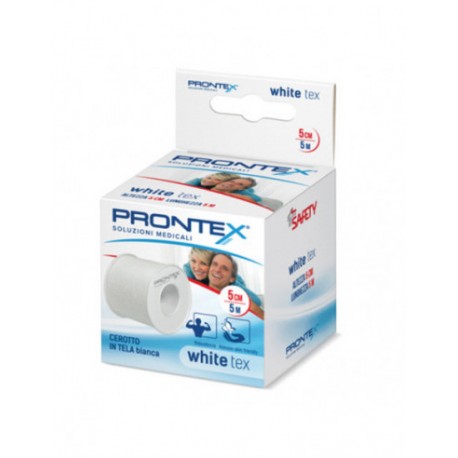 Prontex Cerotto White Tex in tela bianca per medicazioni 5 cm x 5 m