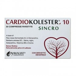 Cardiokolester 10 Sincro integratore a base di riso rosso fermentato 30 compresse rivestite