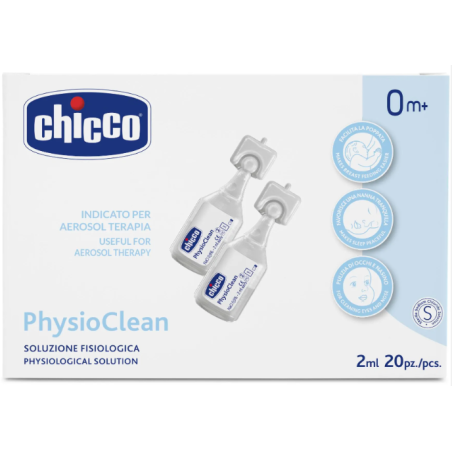 CHICCO SOLUZIONE PHYSIOCLEAN 2 ML 20 PEZZI CHICCO SOLUZIONE PHYSIOCLEAN 2 ML 20 PEZZI
