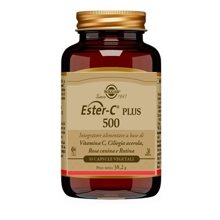Solgar Ester C Plus 500 - Integratore con vitamina C 50 capsule Solgar Ester C Plus 500 - Integratore con vitamina C 50 capsule