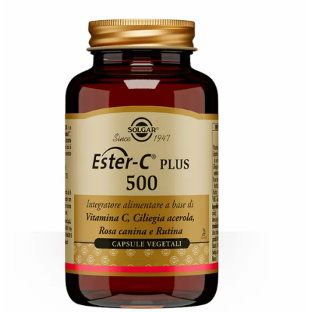 Solgar Ester C Plus 500 - Integratore con vitamina C 100 capsule Solgar Ester C Plus 500 - Integratore con vitamina C 100 capsule