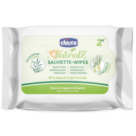 CHICCO ZANZA SALVIETTE NATURALE 20 PEZZI