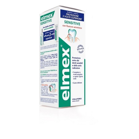 Elmex Sensitive collutorio per denti sensibili e recessione gengivale 400 ml Elmex Sensitive collutorio per denti sensibili e recessione gengivale 400 ml