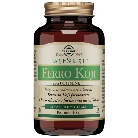 Solgar Ferro Koji 30 capsule - Integratore di ferro Solgar Ferro Koji 30 capsule - Integratore di ferro