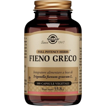 Solgar Fieno Greco MSO integratore digestivo 100 capsule Solgar Fieno Greco MSO integratore digestivo 100 capsule