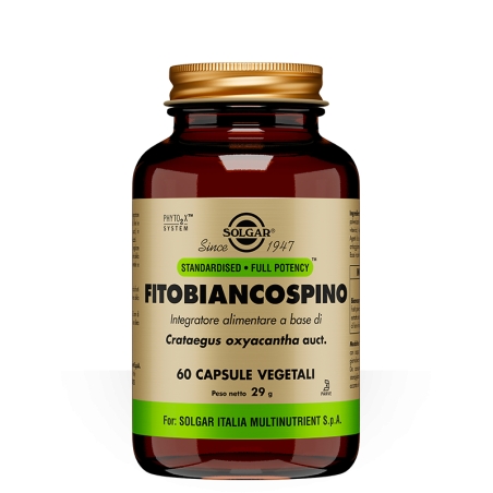 Solgar Fitobiancospino integratore per il benessere mentale 60 capsule vegetali Solgar Fitobiancospino integratore per il benessere mentale 60 capsule vegetali