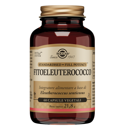 Solgar Fitoeleuterococco - Integratore tonico adattogeno 60 capsule vegetali Solgar Fitoeleuterococco - Integratore tonico adattogeno 60 capsule vegetali
