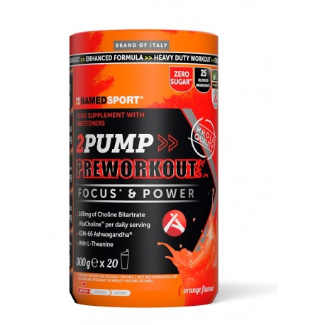 Namedsport 2pump Preworkout integratore per allenamenti intensi 300 g