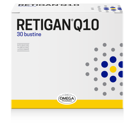 Omega Pharma Retigan Q10 Integratore per il Sistema Nervoso 30 bustine Omega Pharma Retigan Q10 Integratore per il Sistema Nervoso 30 bustine