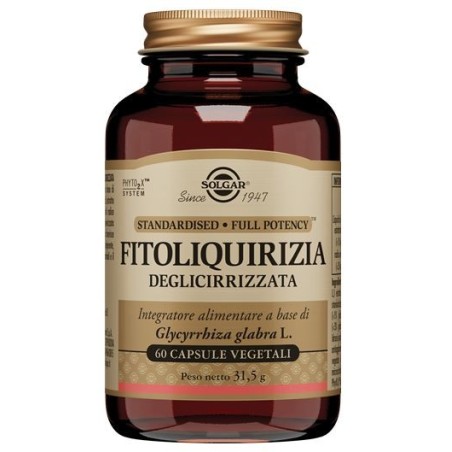 Solgar Fitoliquirizia Deglicerizzata integratore per la digestione 60 capsule Solgar Fitoliquirizia Deglicerizzata integratore per la digestione 60 capsule