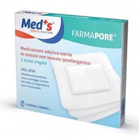 Med's Medicazione autoadesiva sterile 15 X 15 cm 5 pezzi