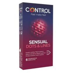 Control Sensual Dots & Lines 6 Pezzi