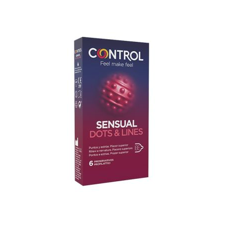 Control Sensual Dots & Lines 6 Pezzi Control Sensual Dots & Lines 6 Pezzi