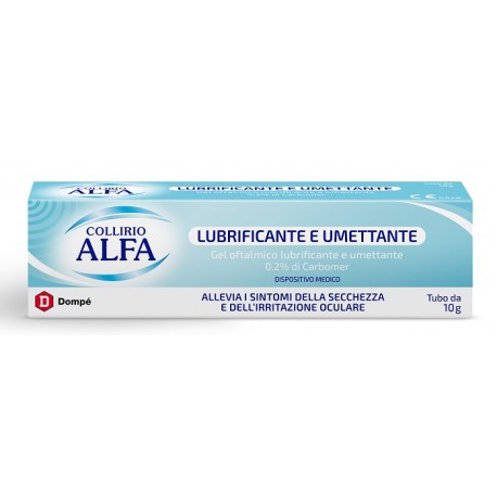 Collirio Alfa Lubrificante e Umettante Gel oftalmico per occhi irritati 10 ml