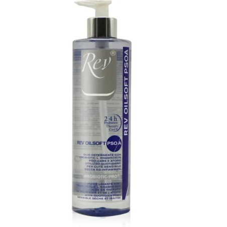 Rev Oilsoft PSOA olio detergente struccante pelle secca infiammata 500 ml Rev Oilsoft PSOA olio detergente struccante pelle secca infiammata 500 ml