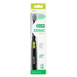 Gum Sonic Daily Spazzolino elettrico sonico a batteria nero 