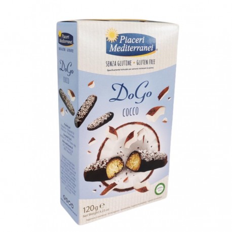 Piaceri Mediterranei Dogo snack al cocco e cioccolato senza glutine 120 g