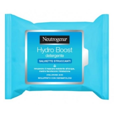 Neutrogena Hydro Boost Salviette struccanti viso non grasse pelle sensibile 25 pezzi
