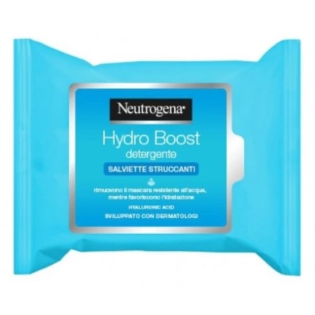 Neutrogena Hydro Boost Salviette struccanti viso non grasse pelle sensibile 25 pezzi Neutrogena Hydro Boost Salviette struccanti viso non grasse pelle sensibile 25 pezzi