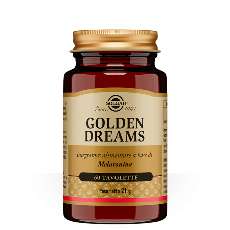 Solgar Golden Dreams - Integratore di melatonina 60 tavolette