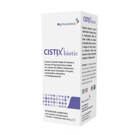 Cistix Biotic integratore per vie urinarie e il drenaggio dei liquidi corporei 7 bustine