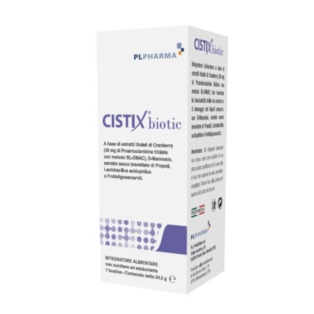 Cistix Biotic integratore per vie urinarie e il drenaggio dei liquidi corporei 7 bustine Cistix Biotic integratore per vie urinarie e il drenaggio dei liquidi corporei 7 bustine