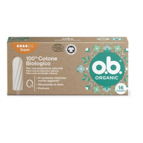 Ob Procomfort Super Organic assorbenti interni flusso intenso 100% cotone bio 16 pezzi