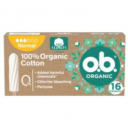 OB Procomfort Normal Organic assorbenti interni in cotone bio flusso regolare 16 pezzi
