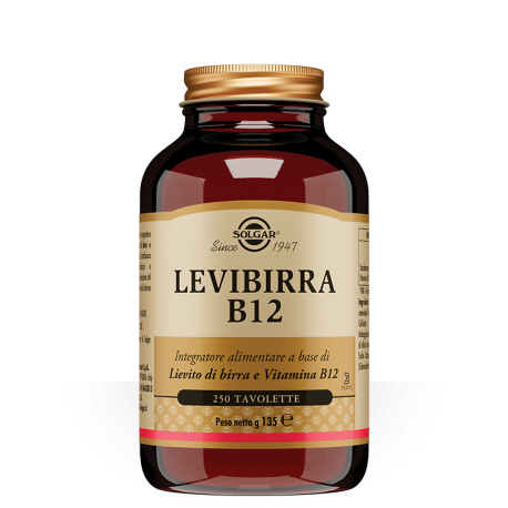 Solgar Levibirra B12 - Integratore di lievito di birra e vitamina B12 250 tavolette