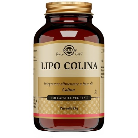 Solgar Lipo Colina integratore per il fegato 100 capsule vegetali Solgar Lipo Colina integratore per il fegato 100 capsule vegetali