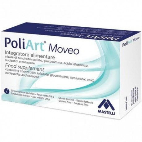 Poliart Moveo integratore per mobilità articolare 20 compresse divisibili