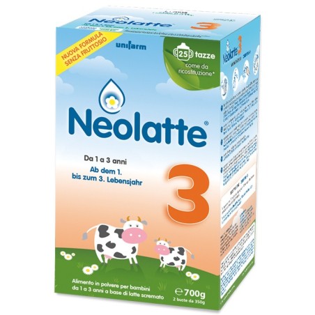 Neolatte 3 senza fruttosio latte in polvere da 1 a 3 anni 2 x 350 g Neolatte 3 senza fruttosio latte in polvere da 1 a 3 anni 2 x 350 g
