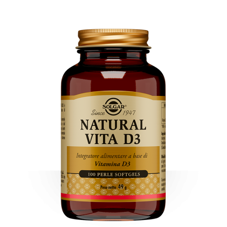Solgar Natural Vita D3 100 perle integratore per il sistema immunitario Solgar Natural Vita D3 100 perle integratore per il sistema immunitario