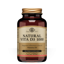 Solgar Natural Vita D3 1000 - Integratore a base di vitamina D3