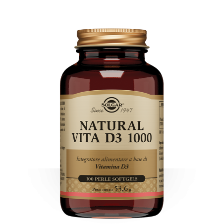 Solgar Natural Vita D3 1000 - Integratore a base di vitamina D3 Solgar Natural Vita D3 1000 - Integratore a base di vitamina D3