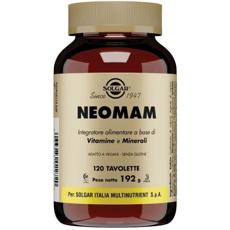 Solgar Neomam - Integratore per gravidanza e allattamento 120 tavolette Solgar Neomam - Integratore per gravidanza e allattamento 120 tavolette