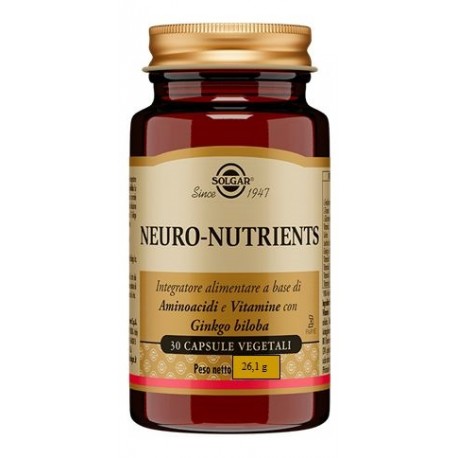 Solgar Neuro Nutrients - Integratore con vitamine e ginkgo biloba 30 capsule vegetali