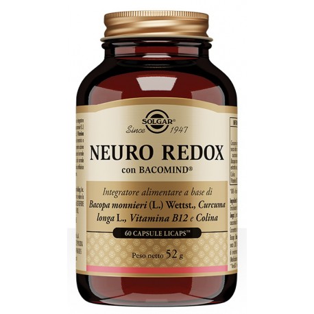 Solgar Neuro Redox 60 capsule - Integratore per il sistema nervoso