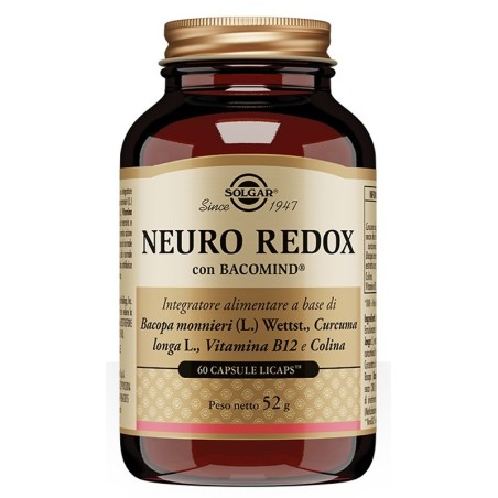 Solgar Neuro Redox 60 capsule - Integratore per il sistema nervoso Solgar Neuro Redox 60 capsule - Integratore per il sistema nervoso