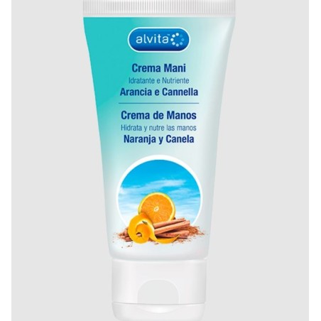 Alvita Crema mani arancia e cannella idratante nutriente 100 ml Alvita Crema mani arancia e cannella idratante nutriente 100 ml